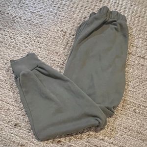 Army green joggers
